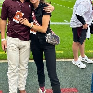 Good American denim jumpsuit